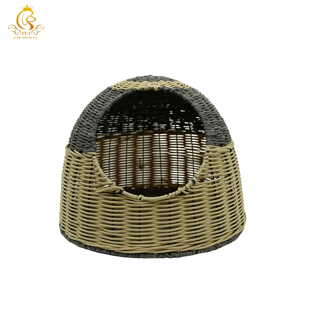 EUR VET Rattan Pet House Cute Dog Cat Home Designed For Small Animals Veterinary Equipment