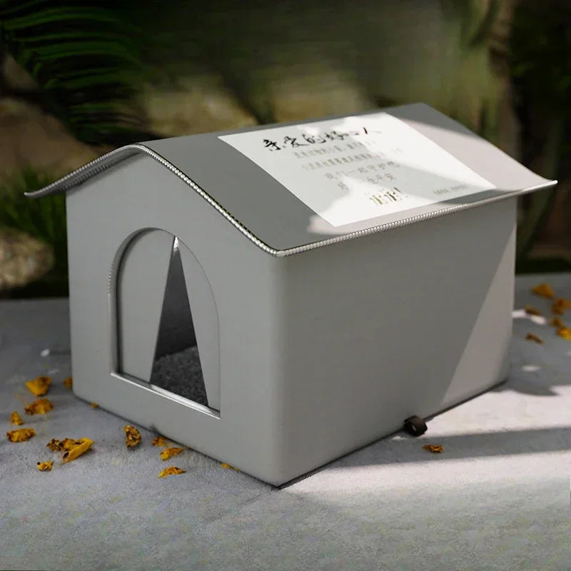 Four Seasons Cat House Outdoor Waterproof Pet Shelter for Cold Weather Stray Cats Dogs Thermal Insulated Windproof Design