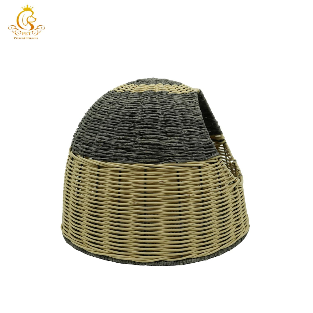 EUR VET Rattan Pet House Cute Dog Cat Home Designed For Small Animals Veterinary Equipment