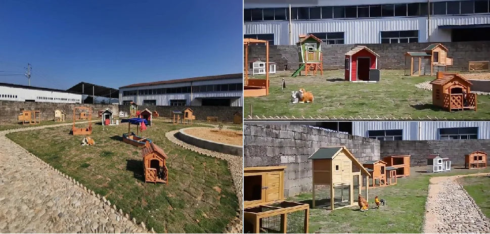 Pet Cages Wooden Outdoor Large Size Dog Houses For Pet Lovers