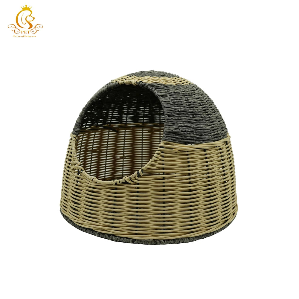 EUR VET Rattan Pet House Cute Dog Cat Home Designed For Small Animals Veterinary Equipment