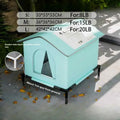 Four Seasons Cat House Outdoor Waterproof Pet Shelter for Cold Weather Stray Cats Dogs Thermal Insulated Windproof Design